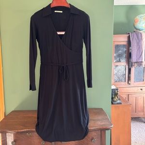 VELVET: Midi Length Faux Wrap Dress